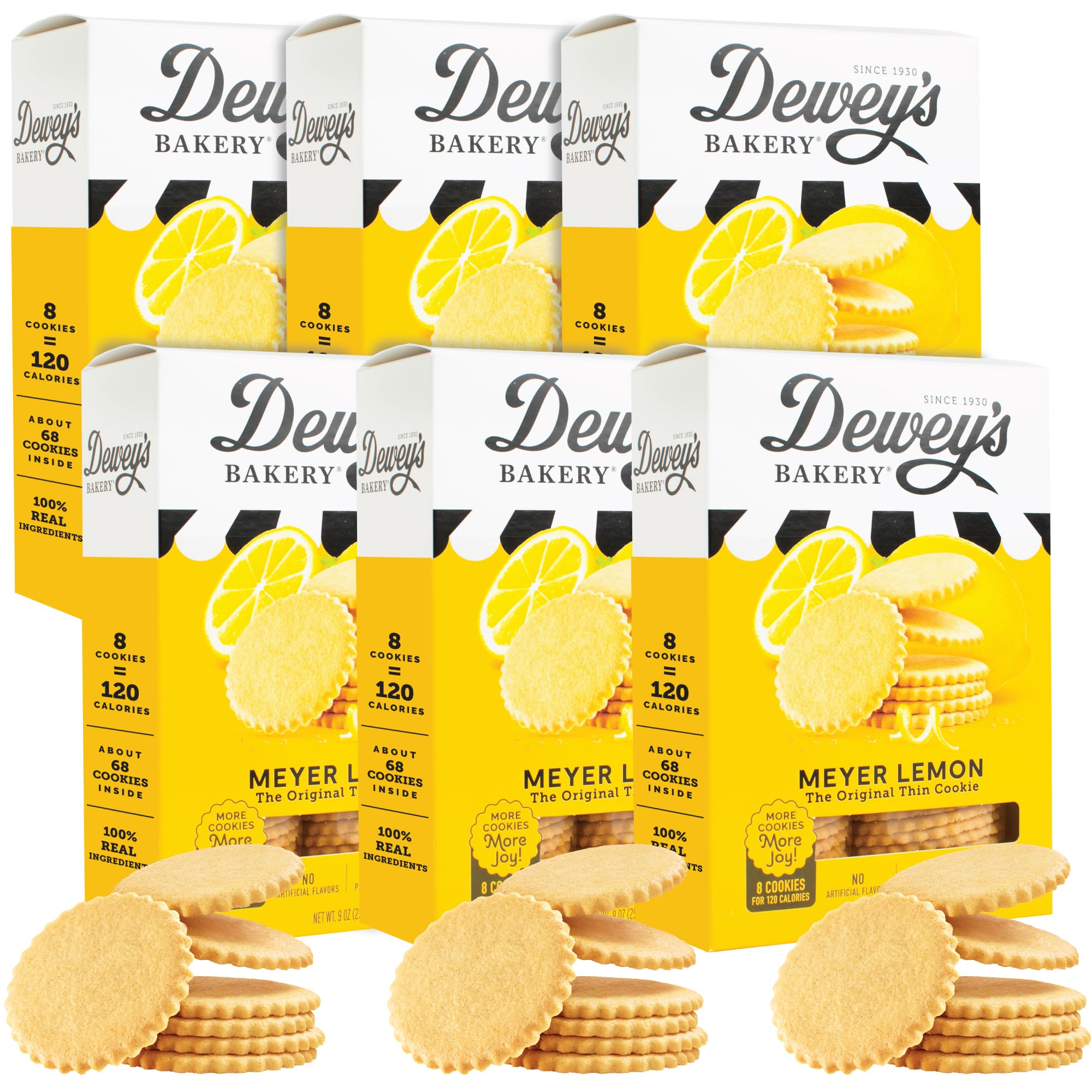 Amazon.com: Dewey's Bakery Meyer Lemon Moravian Cookie Thins